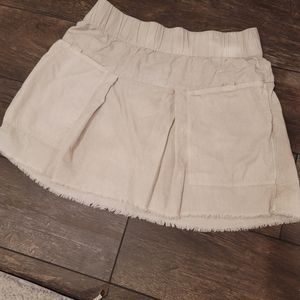 Free People Bohemian Medium Cotton Relaxed fit skirt with Raw hem